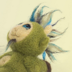 Website featuring unique needle felted dolls project thumbnail