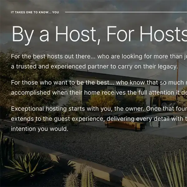 Personal-brand site for a boutique Airbnb co-host project thumbnail